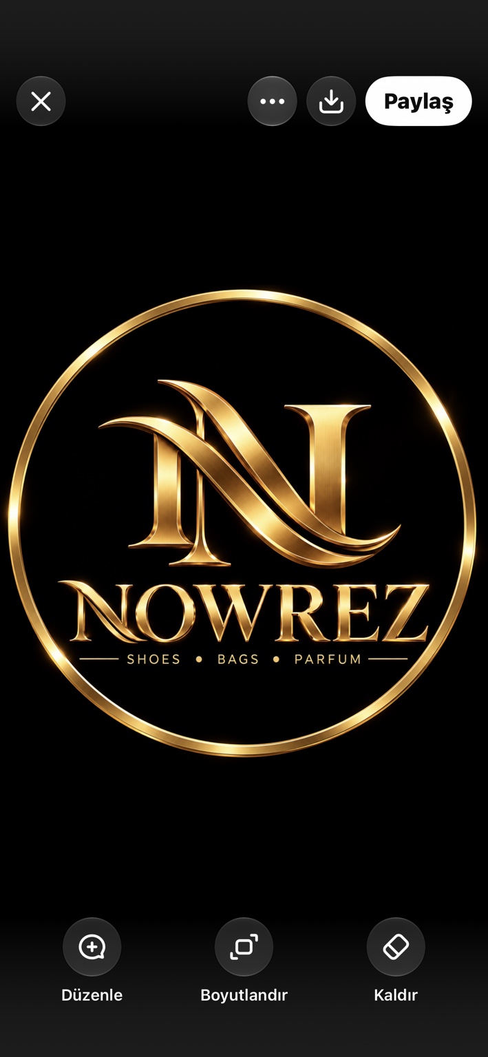 Altın çember içinde N monogramı ve NOWREZ yazısıyla markanın tam logosu